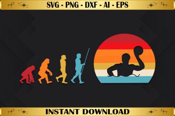 Retro Vintage Water Polo Graphics & T-Shirt Designs
